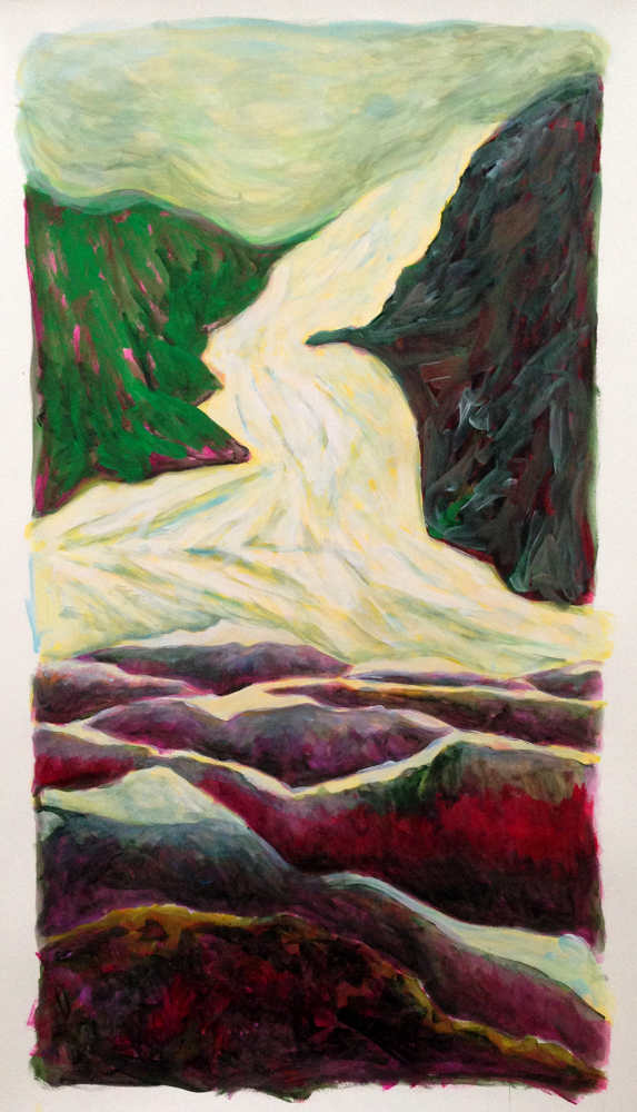 Annetta Willemse schilderij Gletsjer